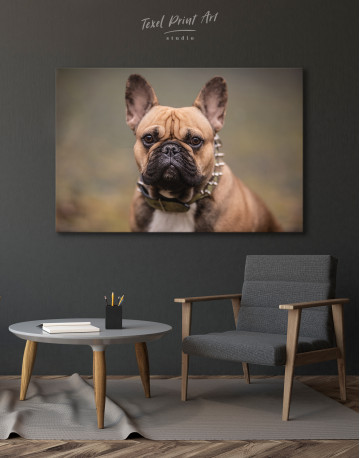 Brown French Bulldog Canvas Wall Art - image 8