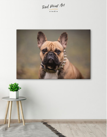 Brown French Bulldog Canvas Wall Art - image 5