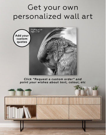Grey Cockatoo Canvas Wall Art - image 4