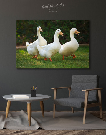 Funny Quacking Ducks Canvas Wall Art - image 4