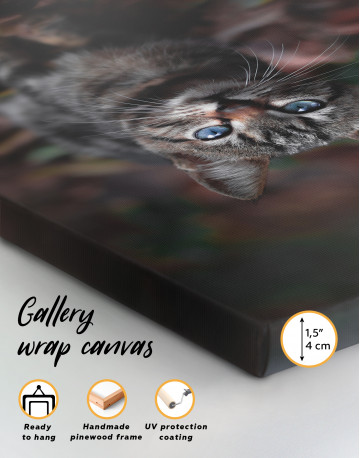 Kitten in Garden Canvas Wall Art - image 2