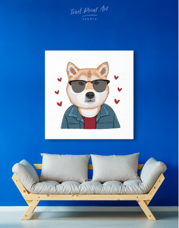 Illustration of Dog Canvas Wall Art - image 7