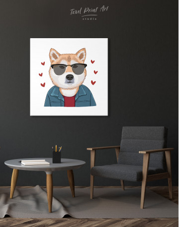 Illustration of Dog Canvas Wall Art - image 3
