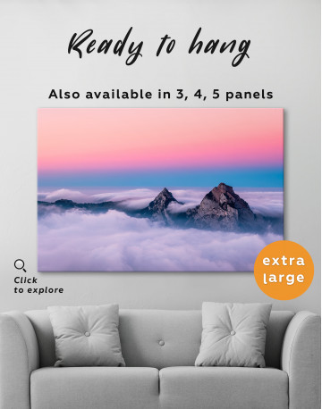 Mountains in Switzerland Canvas Wall Art - image 2