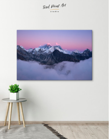 Beautiful Scenery of the Summit of Everest Canvas Wall Art - image 4