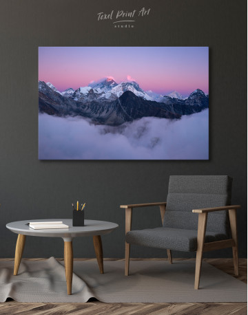 Beautiful Scenery of the Summit of Everest Canvas Wall Art - image 3