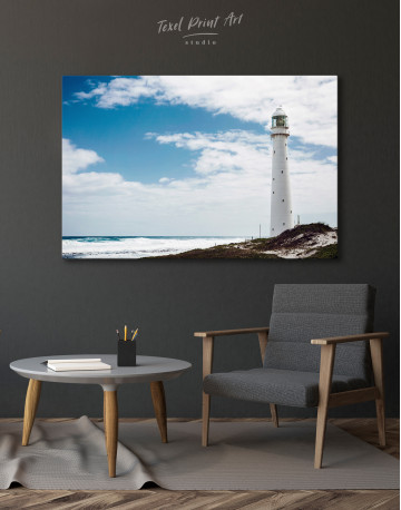 Old Lighthouse on a Shore Canvas Wall Art - image 3