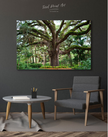 Large Tree in a Park Canvas Wall Art - image 4