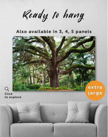 Large Tree in a Park Canvas Wall Art - image 6