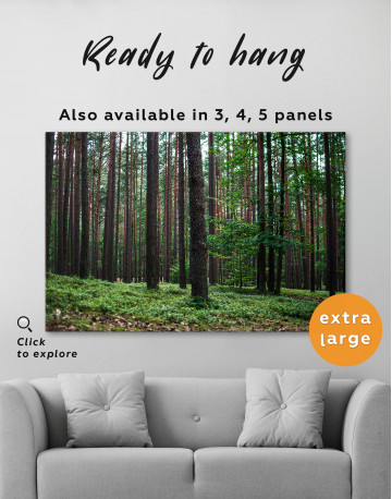 Beautiful Scenery of the Trees in the Forest Canvas Wall Art - image 2