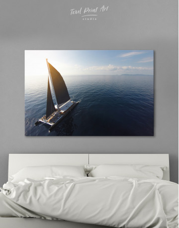 Sailing Catamaran Canvas Wall Art