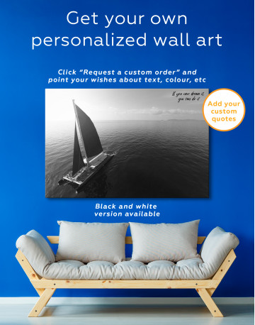 Sailing Catamaran Canvas Wall Art - image 6