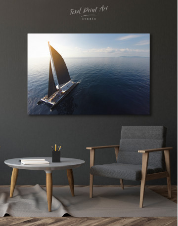 Sailing Catamaran Canvas Wall Art - image 3