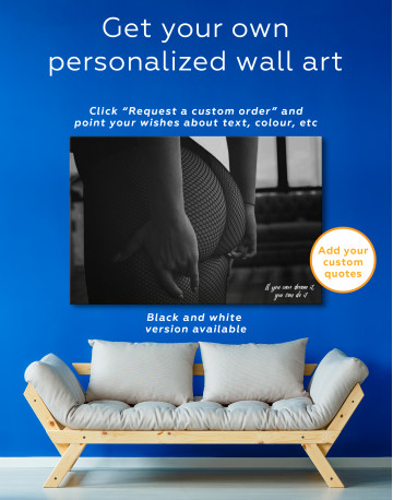 Sexy Woman's Buttocks Canvas Wall Art - image 3