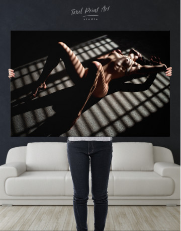 Sensual Nude Body Curves Canvas Wall Art - image 1