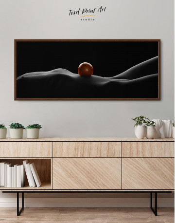 Framed Nude Woman Bodyscape Canvas Wall Art - image 2
