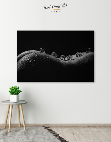 Wet Nude Woman Bodyscape Canvas Wall Art - image 5