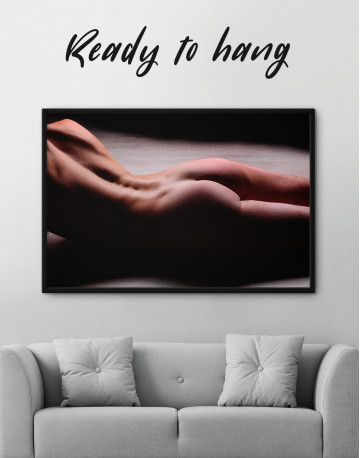 Framed Sensual Woman Bodyscape Canvas Wall Art - image 2