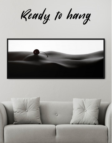 Framed Nude Woman Bodyscape Canvas Wall Art - image 4