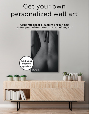 Sensual Woman Bodyscape Canvas Wall Art - image 1