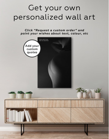 Naked Woman Bodyscape Canvas Wall Art - image 3