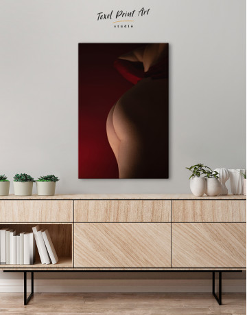 Naked Woman Bodyscape Canvas Wall Art