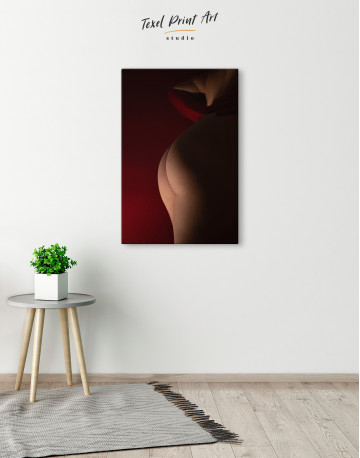 Naked Woman Bodyscape Canvas Wall Art - image 2