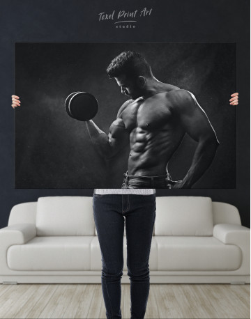 Sensual Man Bodyscape Canvas Wall Art - image 1