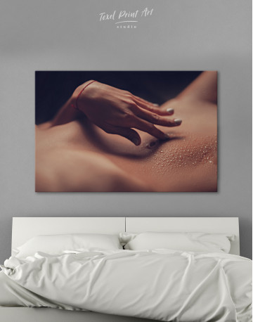Sensual Woman Bodyscape Canvas Wall Art