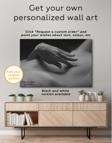 Sensual Woman Bodyscape Canvas Wall Art - image 3