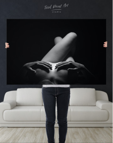 Naked Woman Bodyscape Canvas Wall Art - image 1