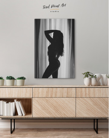 Sexy Woman Silhouette Canvas Wall Art