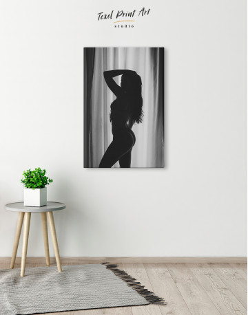 Sexy Woman Silhouette Canvas Wall Art - image 3