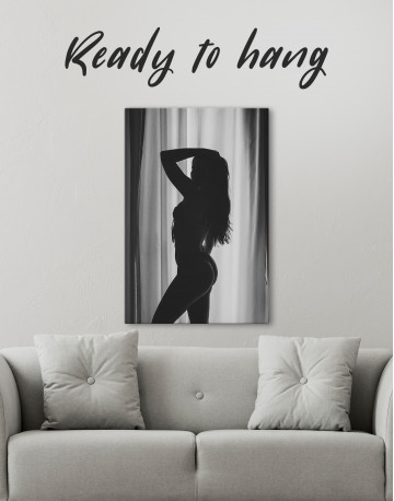 Sexy Woman Silhouette Canvas Wall Art - image 2