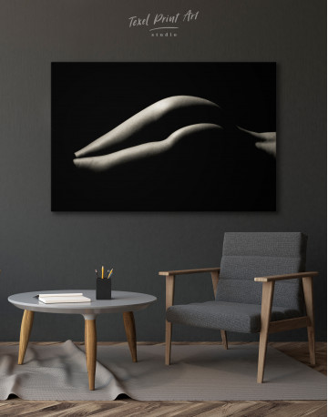 Woman Body Lines Photograph Canvas Wall Art - image 4