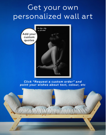 Framed Nude Women Bodyscape Canvas Wall Art - image 5
