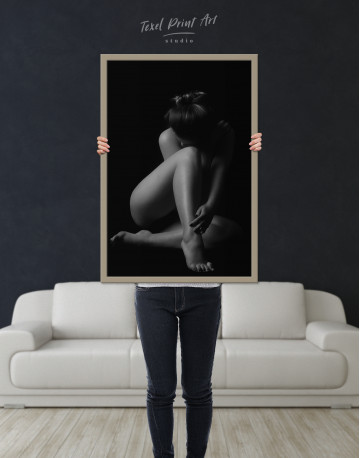 Framed Nude Women Bodyscape Canvas Wall Art - image 1