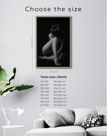 Framed Nude Women Bodyscape Canvas Wall Art - image 4
