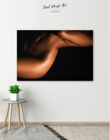 Nude Woman Bodyscape Canvas Wall Art - image 5