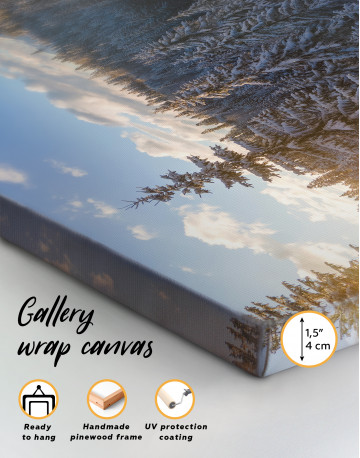 Snowy Forest View Canvas Wall Art - image 2