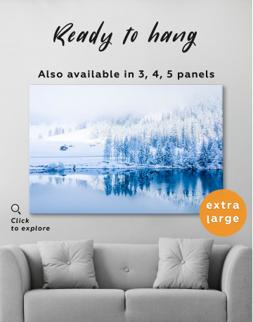 Snowy Langscape Canvas Wall Art - image 2