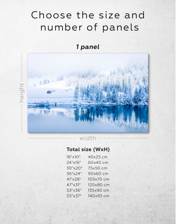 Snowy Langscape Canvas Wall Art - image 8