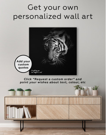 Close Up Tiger Canvas Wall Art - image 7