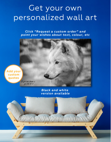 Arctic Wolf Canvas Wall Art - image 5