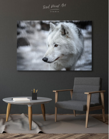 Arctic Wolf Canvas Wall Art