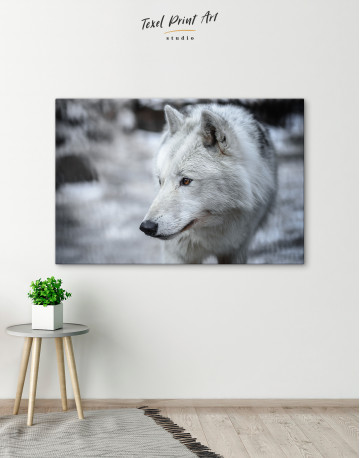 Arctic Wolf Canvas Wall Art - image 2