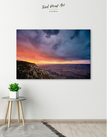 Scenery of a Canyon Landscape in Grand Canyon Canvas Wall Art - image 4