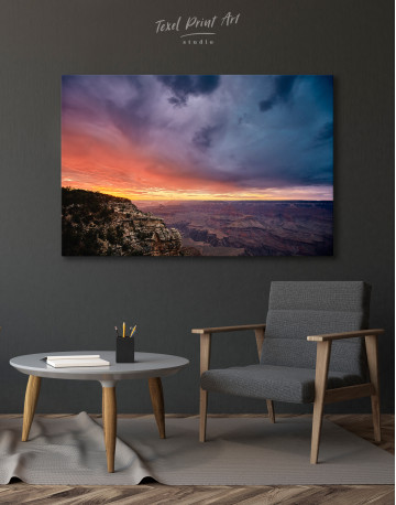 Scenery of a Canyon Landscape in Grand Canyon Canvas Wall Art - image 6
