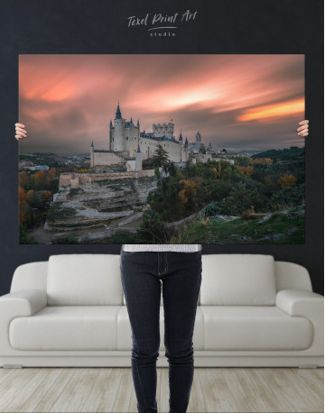 Segovia Castle Spain Canvas Wall Art - image 1