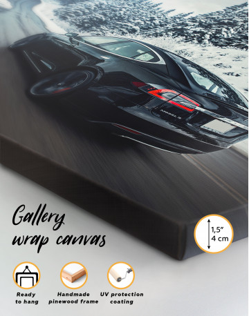 Black Tesla Model S Canvas Wall Art - image 8